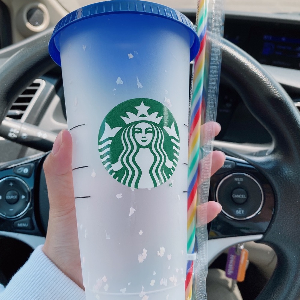 Starbucks confetti